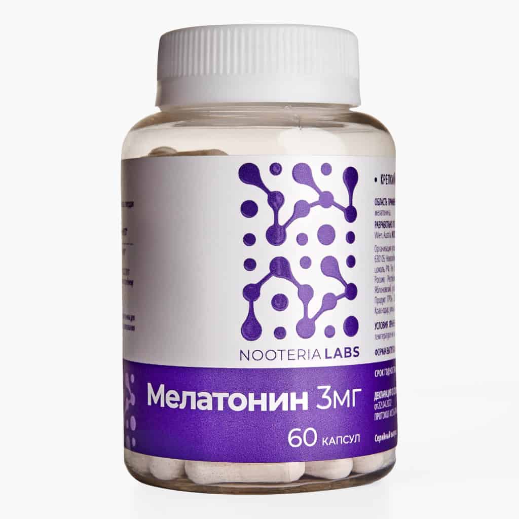 Мелатонин 3 мг от Nooteria Labs